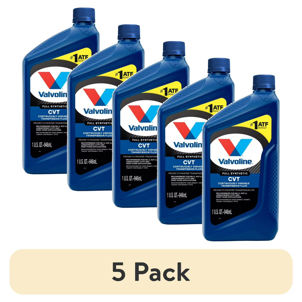 (5 pack) Valvoline Full Synthetic CVT Continuously Variable Transmission Fluid