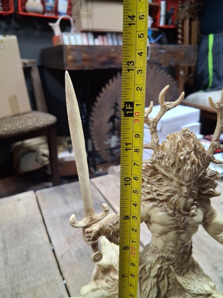 Cernunnos Horned God With Wolves Statue