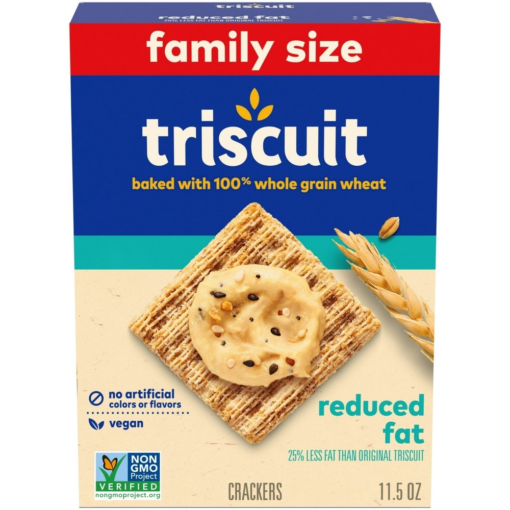 Triscuit Reduced Fat Whole Grain Wheat Crackers 11.5oz Box