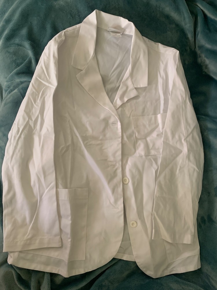 Scrubstar Antimicrobial White Lab Coat Unisex M