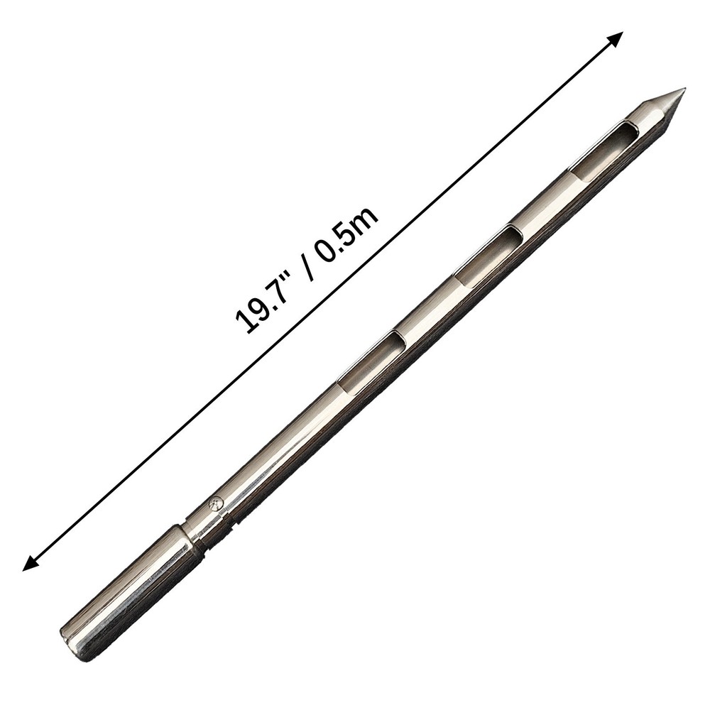 Powder Sampler, Stainless Steel Three Zone Grain Probe Sampler, 20 in.