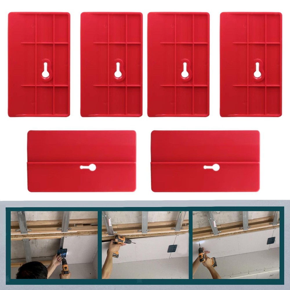 6Pcs Plasterboard Fixing Tool Carpenter Tool in Place Drywall Fitting Tool
