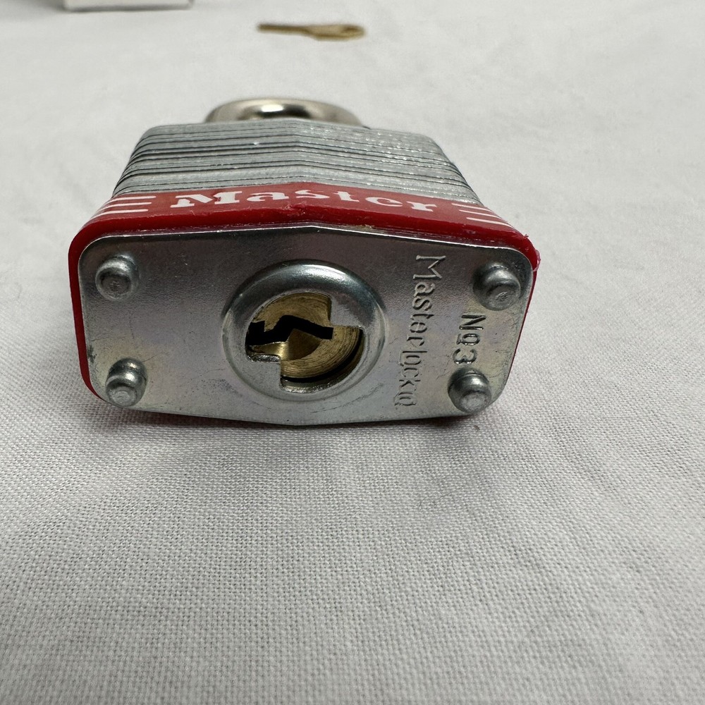 Master Lock Commercial 3LFRED Hardened 1 Key Tough Under Fire