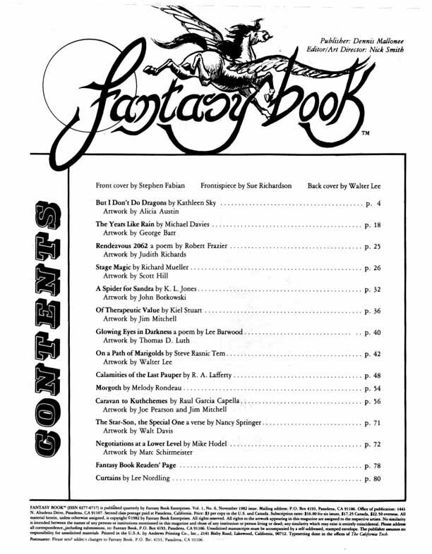 Fantasy Book #6 (NM) November 1982 Issue