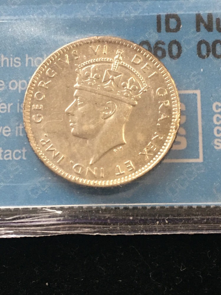 1943c CCCS Graded Newfoundland ¢10 Ten Cent, **MS-60**