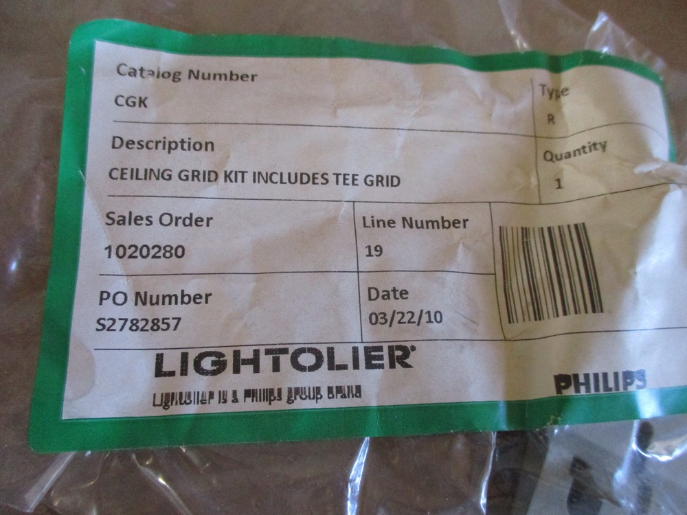 *NEW Lightolier CGK Ceiling Grid Kit, Includes Tee Grid