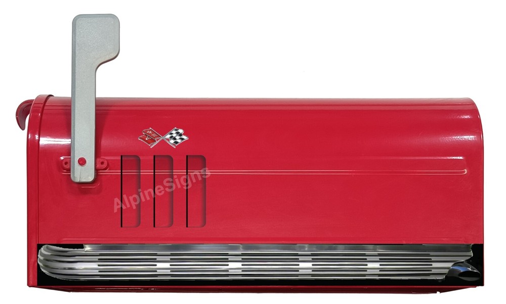 1966 Chevrolet Chevy Corvette Mailbox sticker decal graphics