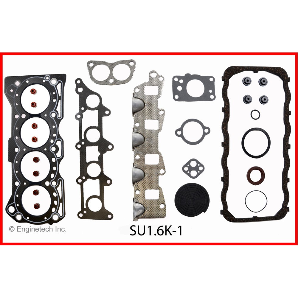 Enginetech Engine Gasket Set SU1.6K-1;