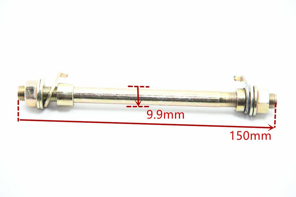 eBike Bicycle Front Axle M10 x 150mm 26tpi