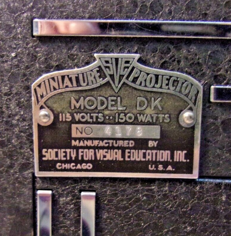 Vintage Slide Projector + case MINIATURE PROJECTOR MODEL DK