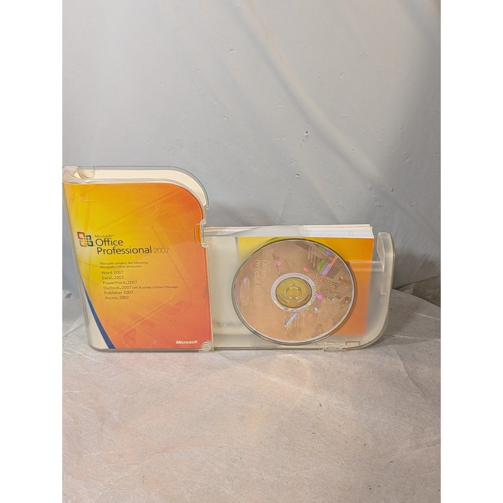 Microsoft Office Professional 2007 Windows Full Retail Version Open Box AS-IS