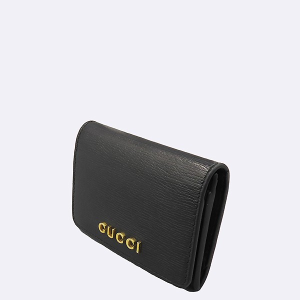 Gucci Black Script Card Case Unisex