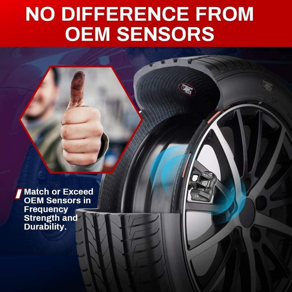 Autel TPMS Sensor MX-Sensor 315MHz & 433MHz Programmable Universal Rubber Valve
