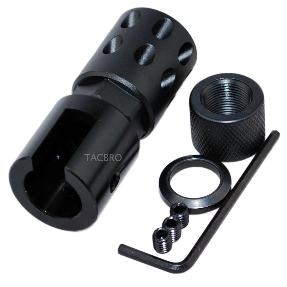 Black .22 Ruger 1022 Short Version Non-Threaded Muzzle Brake 10/22