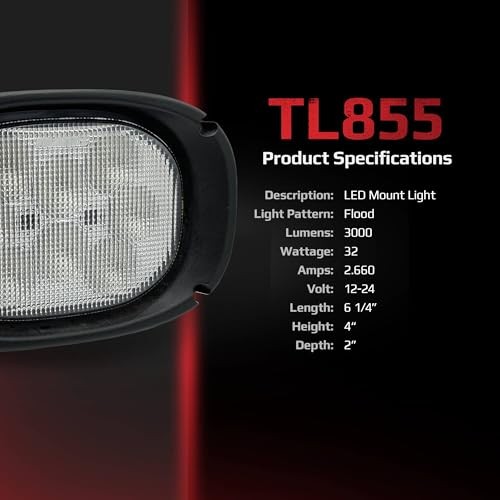 Tiger Lights TL855 Flush Mount Rectangular LED Light Compatible