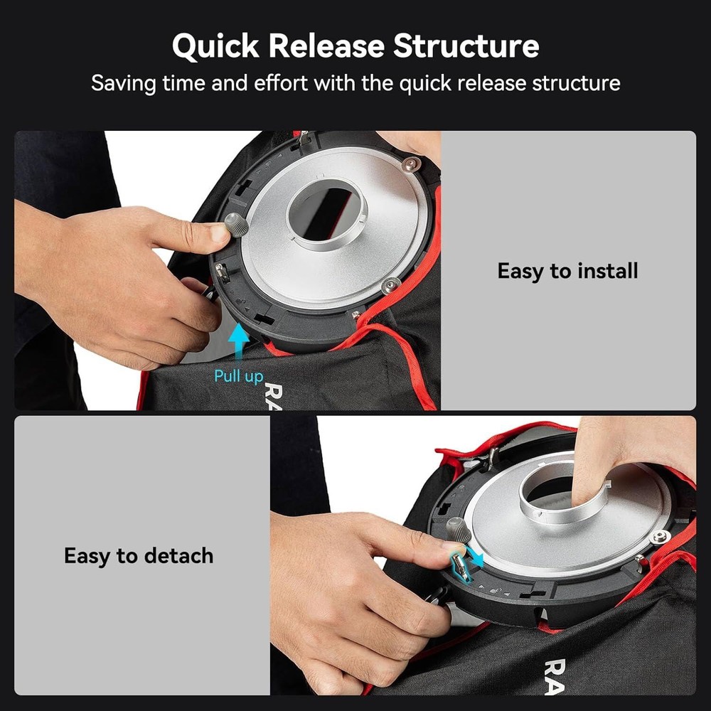 SmallRig 17.7" Rectangular mini Square Softbox with Carrying Bag for RC60B