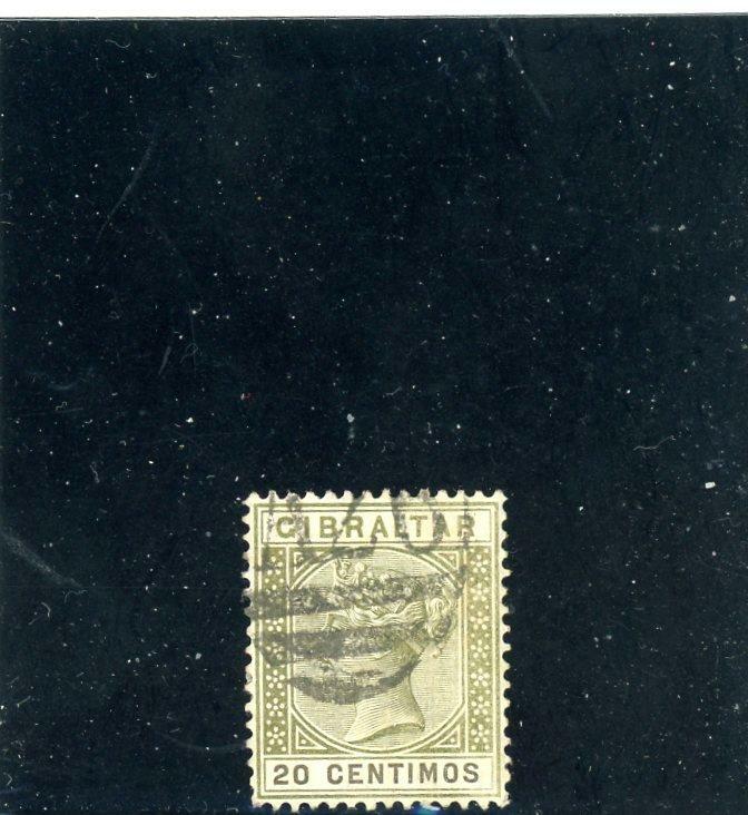 Gibraltar 1889 Scott# 31 Canceled
