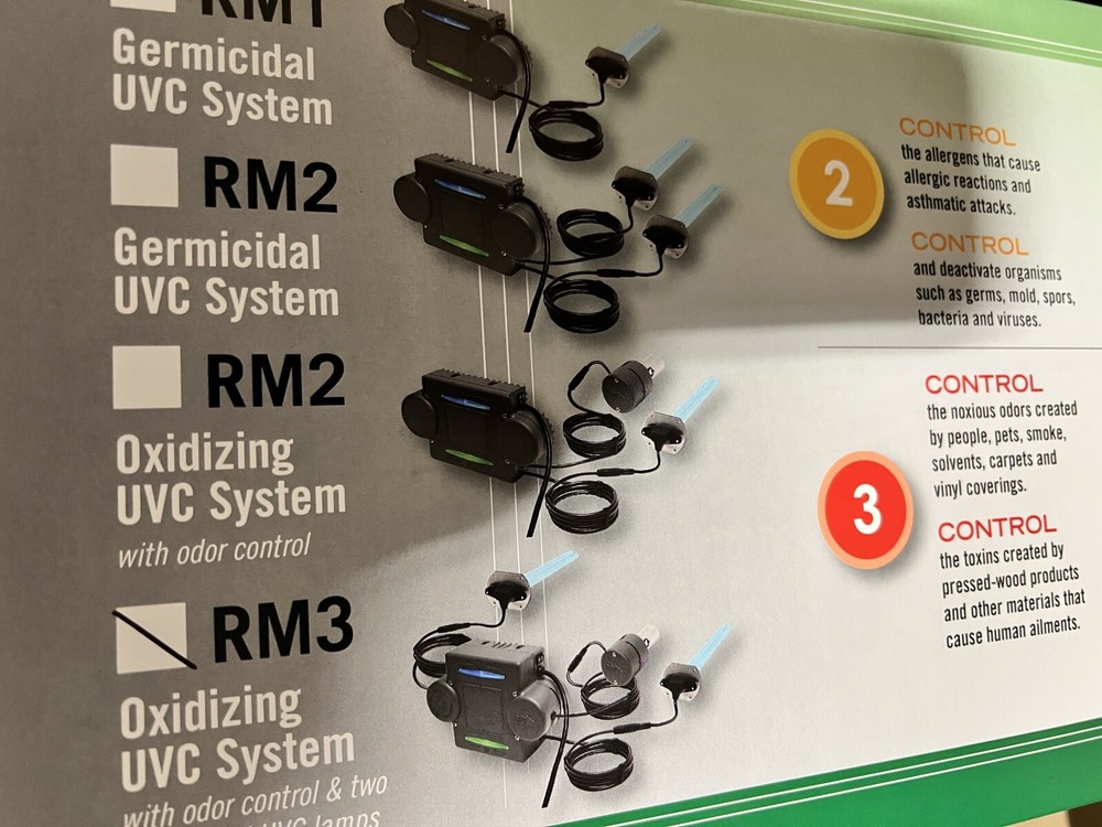 DYNAMIC OXIDIZING GERMICIDAL UVC REMOTE MOUNT AIR PURIFIER SINGLE OR DUAL LAMP