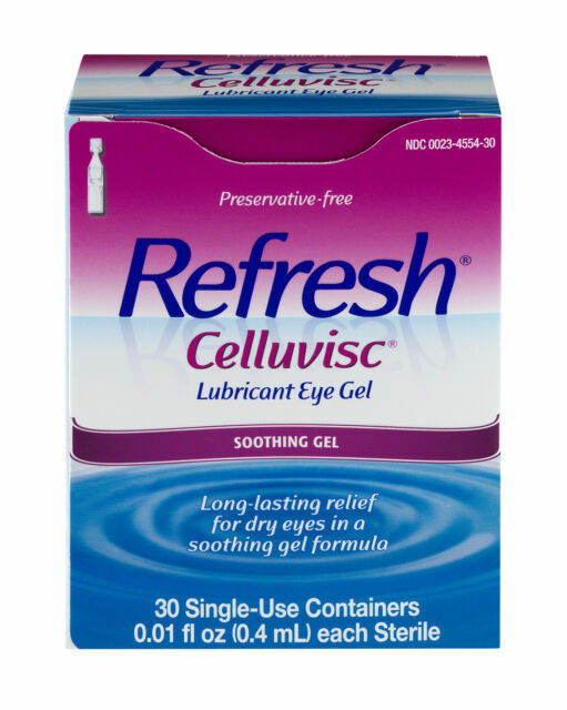 Refresh Celluvisc Lubricant Eye Gel - Pack of 30 Single-Use Containers