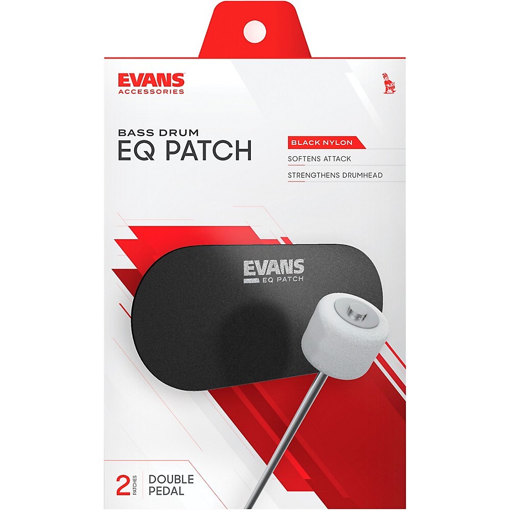 Evans EQ Double Bass Drum Patch Black