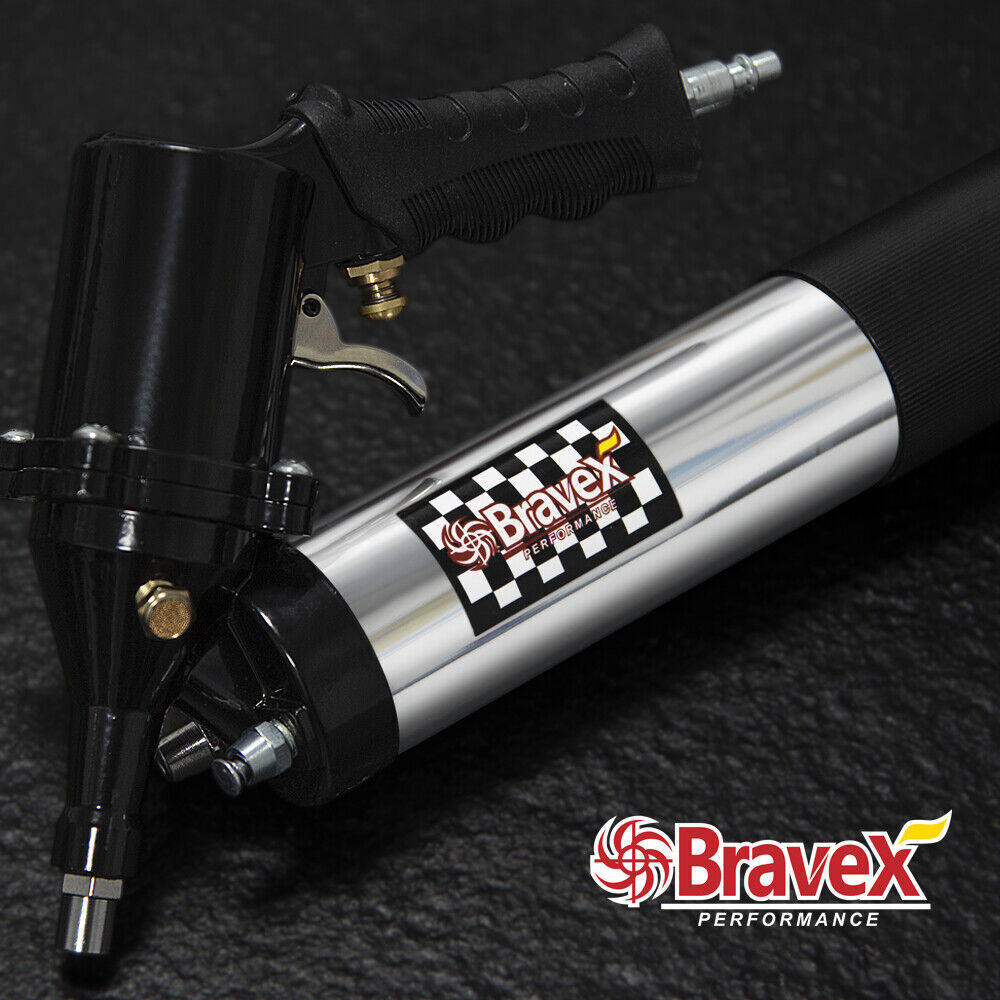 Air-Operated Grease Gun, Continuous Flow, Fully Automatic One Hand Operation