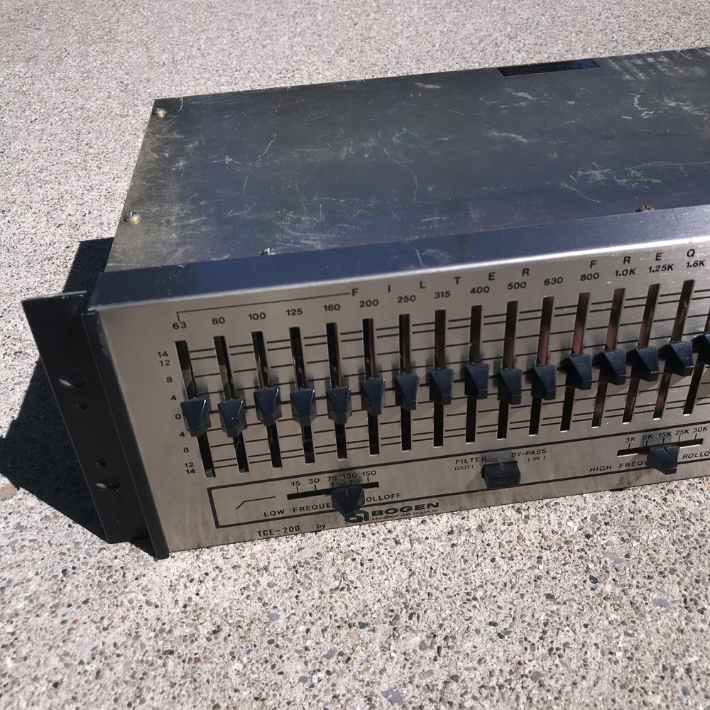 Bogen TCE-200 Graphic Equalizer Eq Vintage Rack Tech-craft Tech Craft TCE 200