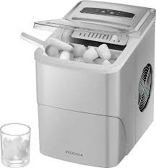 Insignia™ - Portable Ice Maker with Auto Shut-Off - Silver