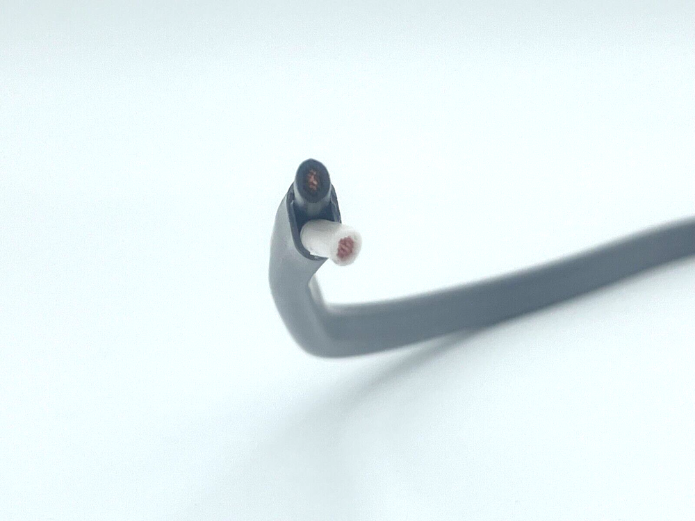 25' Trailer Light Brake Cable 14/2 Wiring 14 Gauge 2 Wire Jacketed Gray