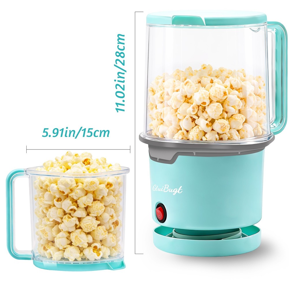 8-Cup Capacity Blue Air Popcorn Maker