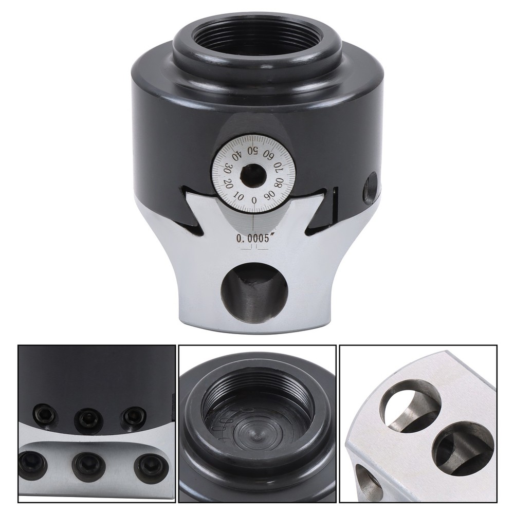 High Precision 3In Boring Head 0.001 Radius 1-1/2-18" Thread Mount 1" Max Offset