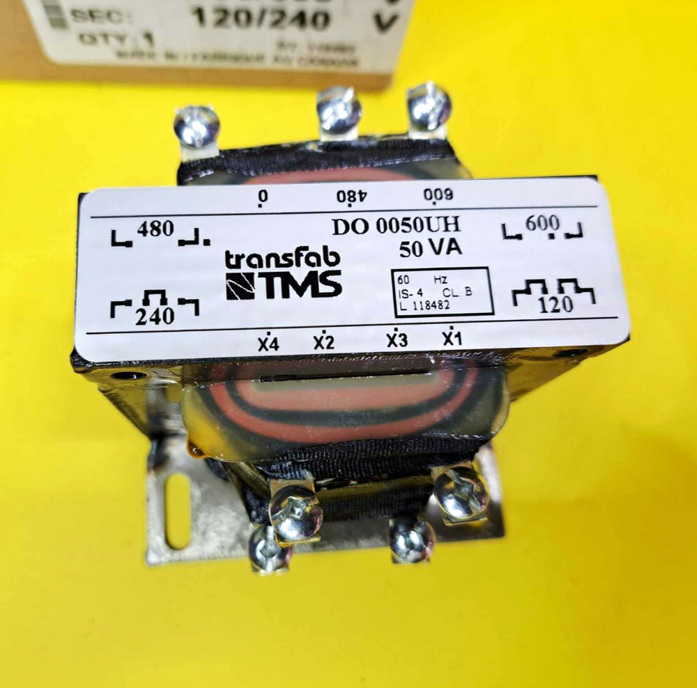 ⚡TRANSFAB DO 0050UH CONTROL TRANSFORMER SINGLE-PHASE OPEN TYPE GENERAL PURPOSE⚡