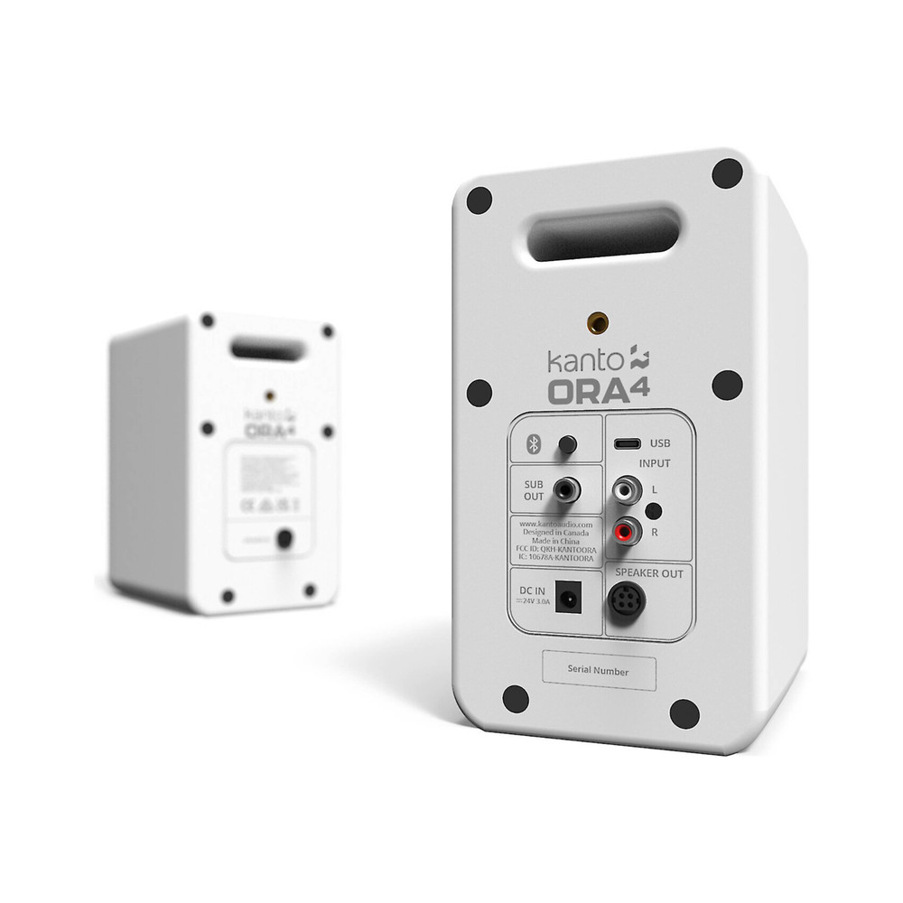 Kanto ORA4 Powered Reference Desktop Speakers - Matte White