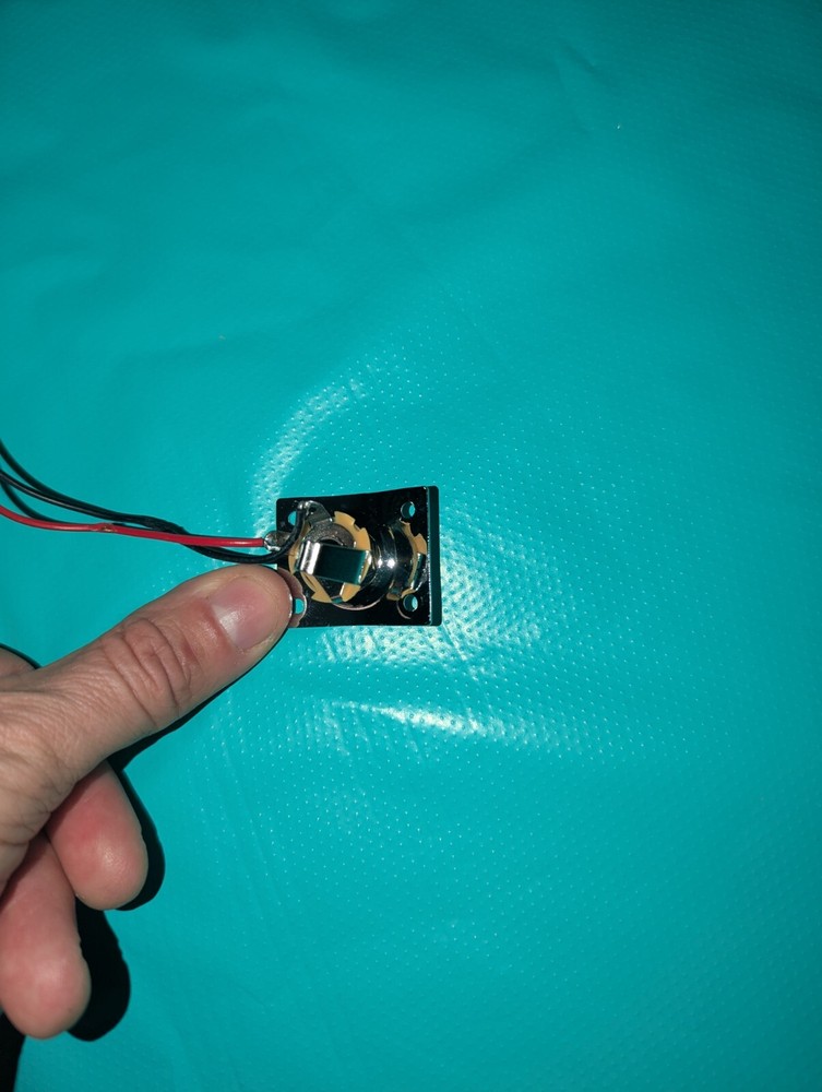 Loaded Chrome Tele Telecaster Switch Plate - Knobs - Jack Input UVAVU! #PROOF!