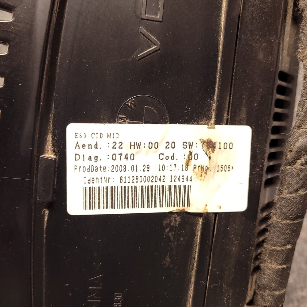 BMW Boardmonitor Display Screen 09 525i