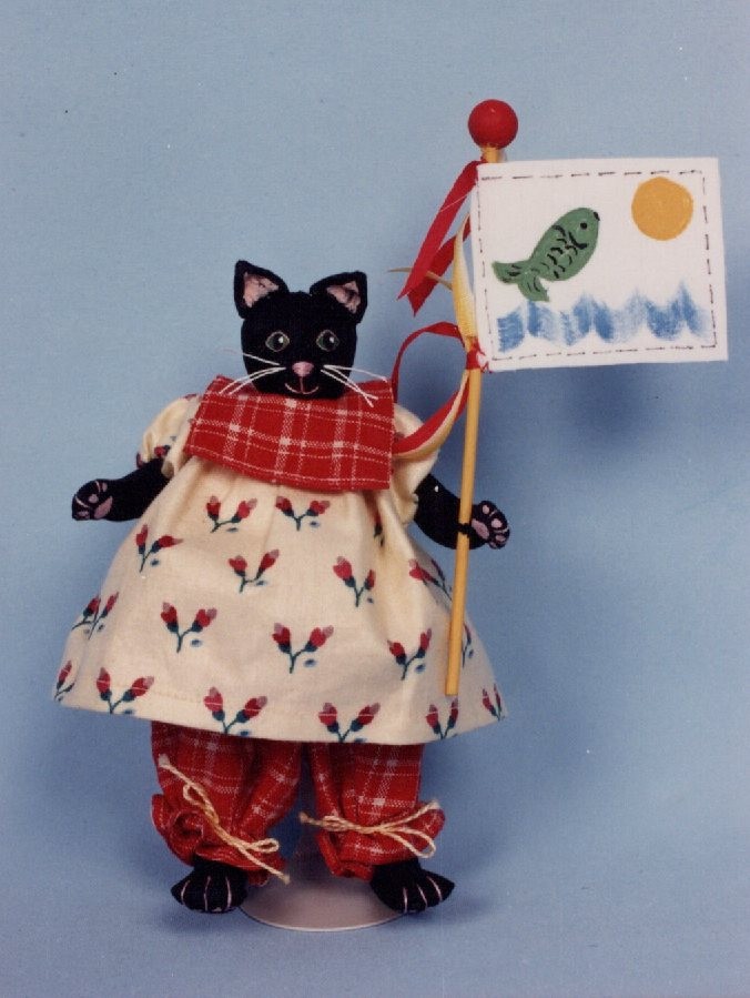 Cloth Doll Pattern "Cat Chow" by Barbara Willis