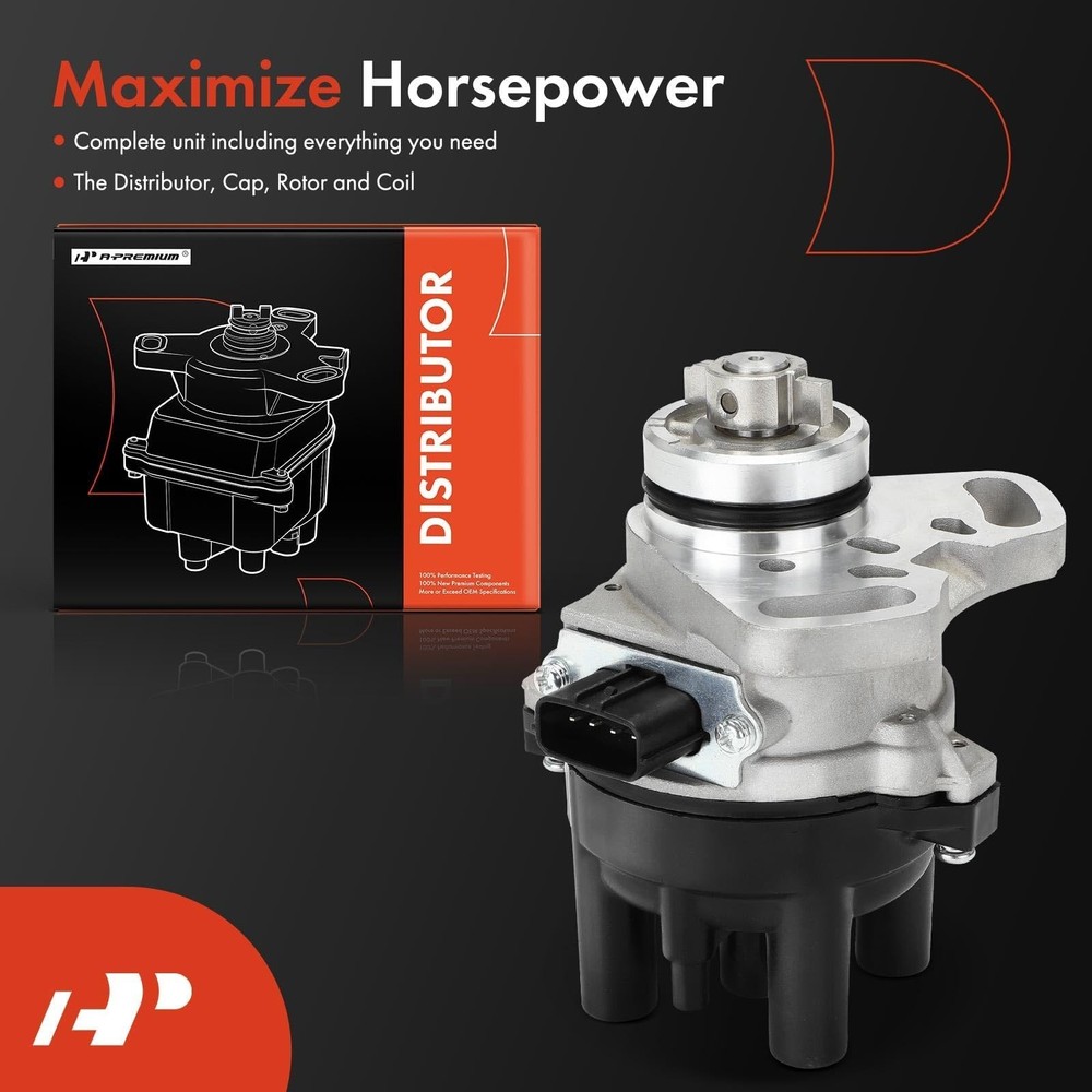 A-Premium Ignition Distributor with Cap and Rotor Compatible with Mazda Prote...