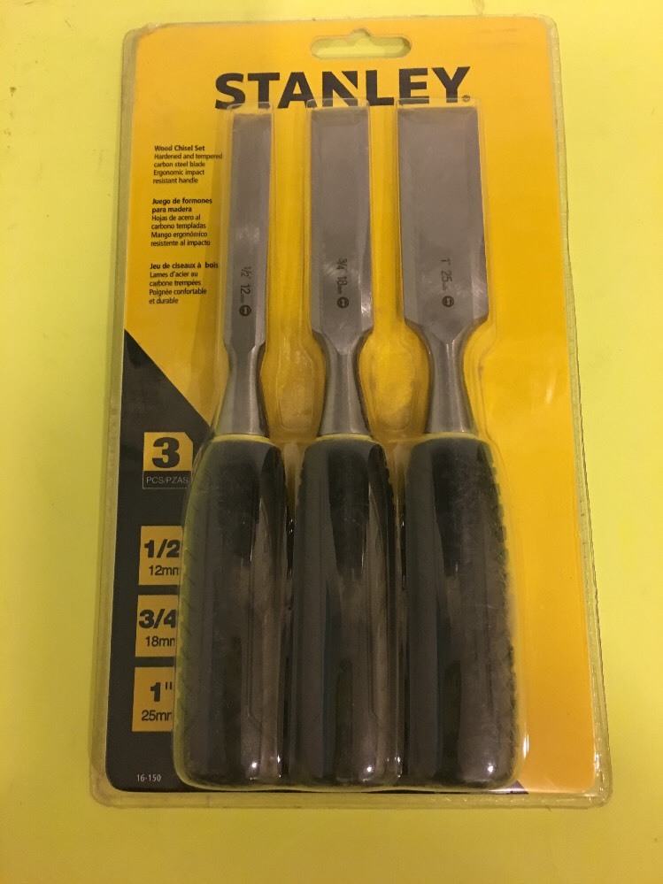 Stanley 3 Piece Chisel Set USA