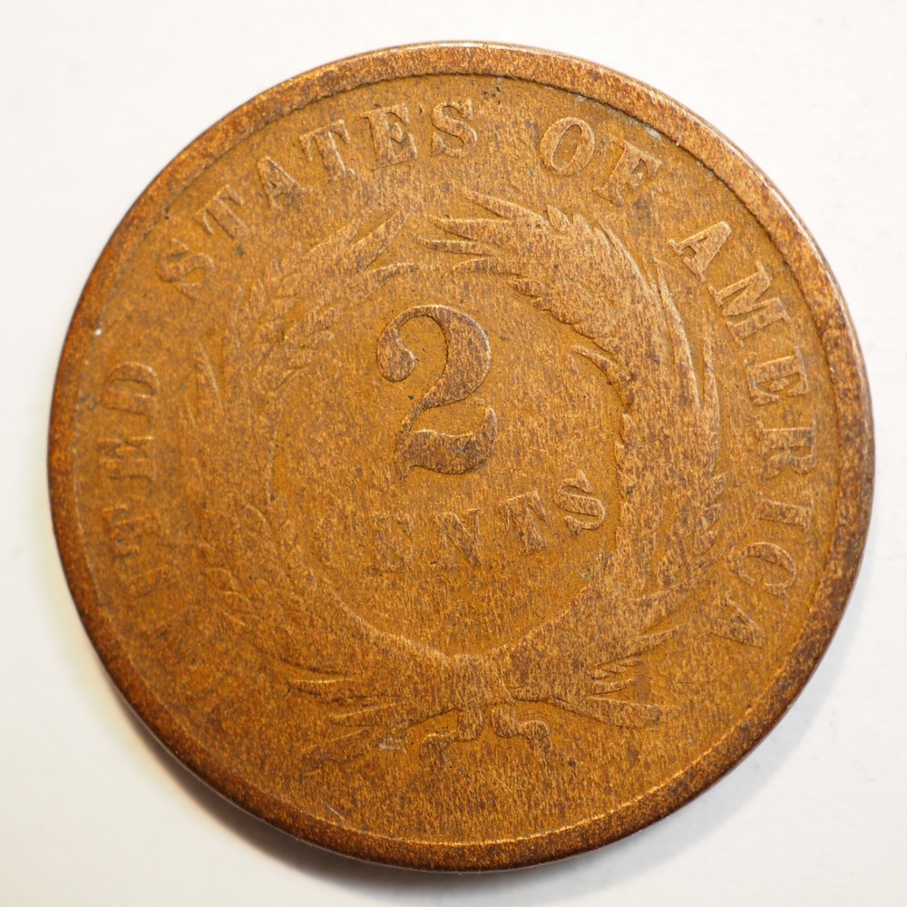1865 2 CENT ***NICE COIN!*** - FREE SHIPPING! A4213