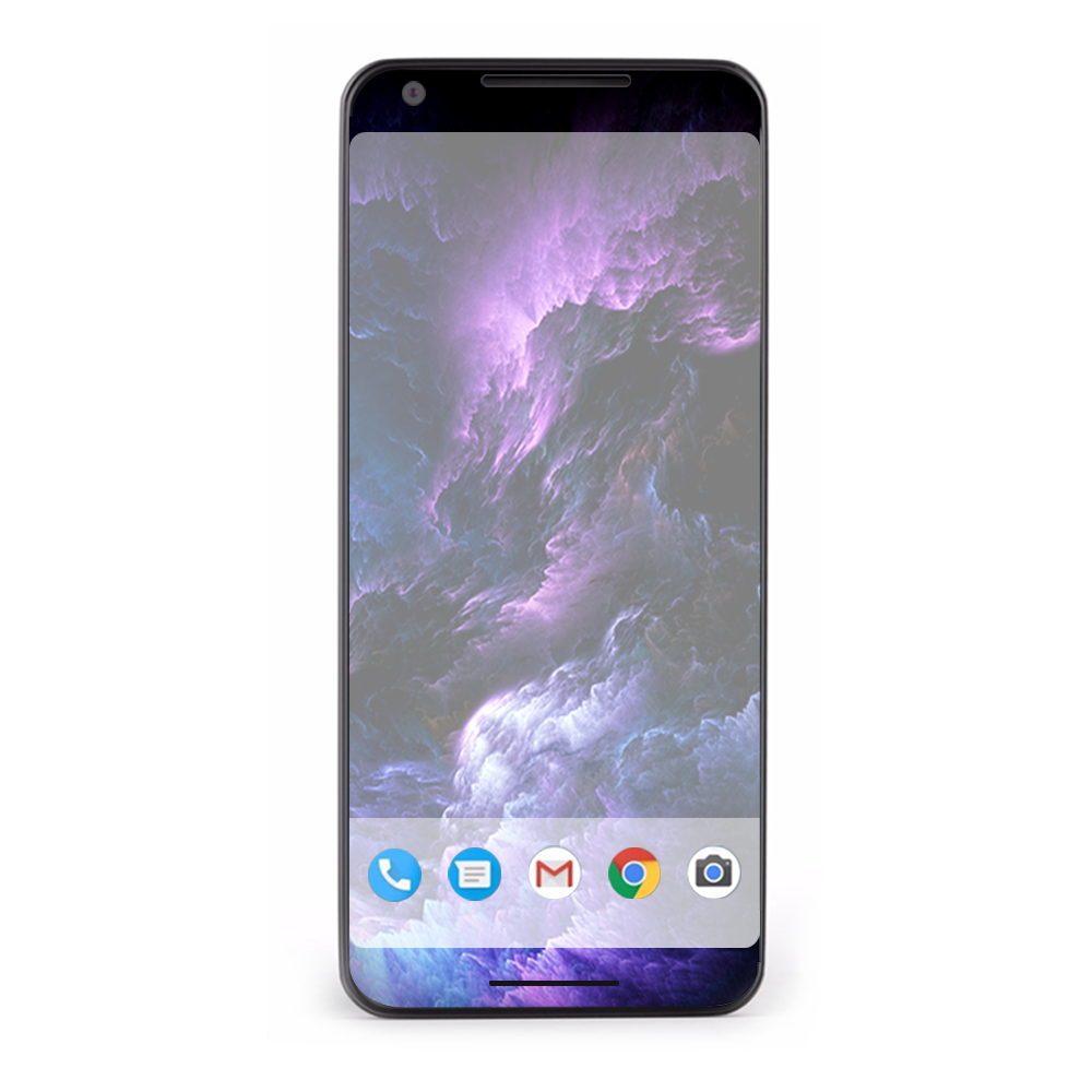 Google Pixel 2 Skins Decal Wrap purple storm clouds
