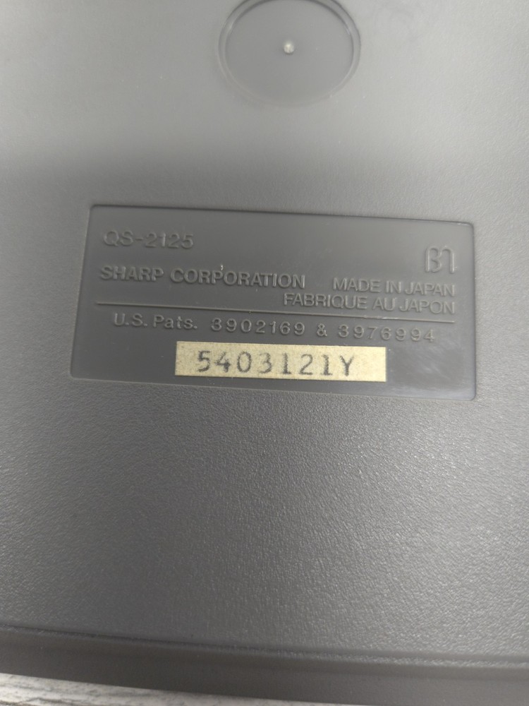 Sharp Compet QS-2125 12 Digit Solar Cell Calculator