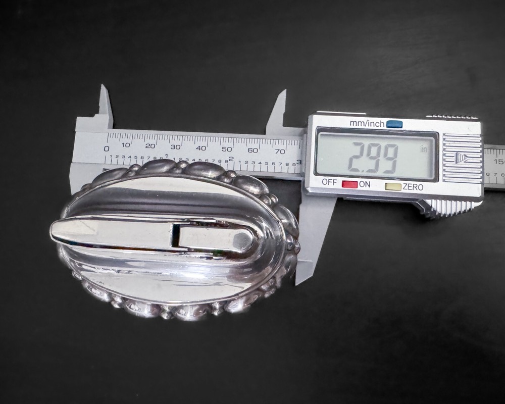 Vintage Ronson Silver Plate Crown Table Lighter 1940s