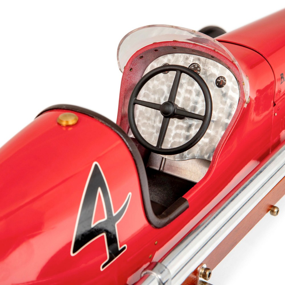 Bantam Midget Red 1930s Tether Car Model 19" Replica Racing Spindizzy New