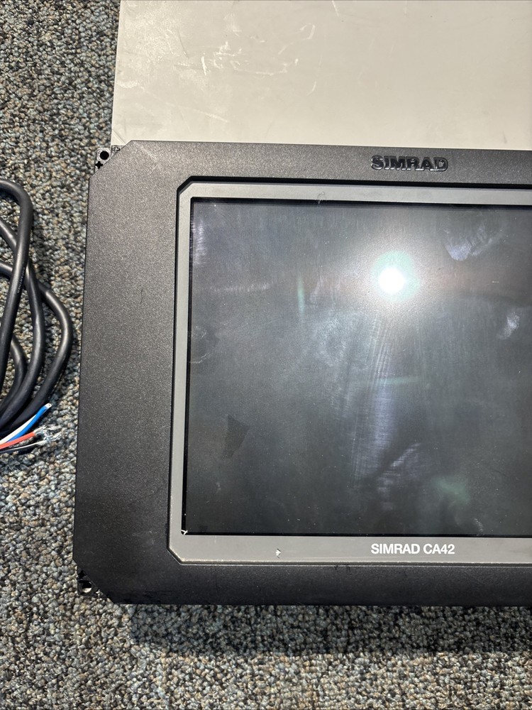 SIMRAD CA42 Chartplotter Sonar Fishfinder MFD CA 42 ECHO With Powercord Suncover