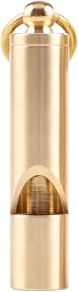125dB Brass Emergency Whistle - Unbreakable for Adventurers & Survivalists