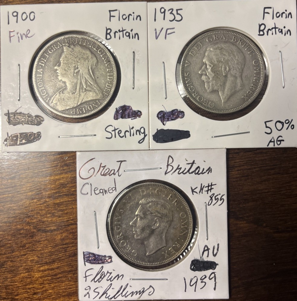 UK Florin Type Lot