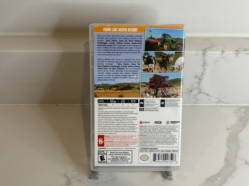 Farming Simulator 20 - Nintendo Switch - CASE ONLY - OEM