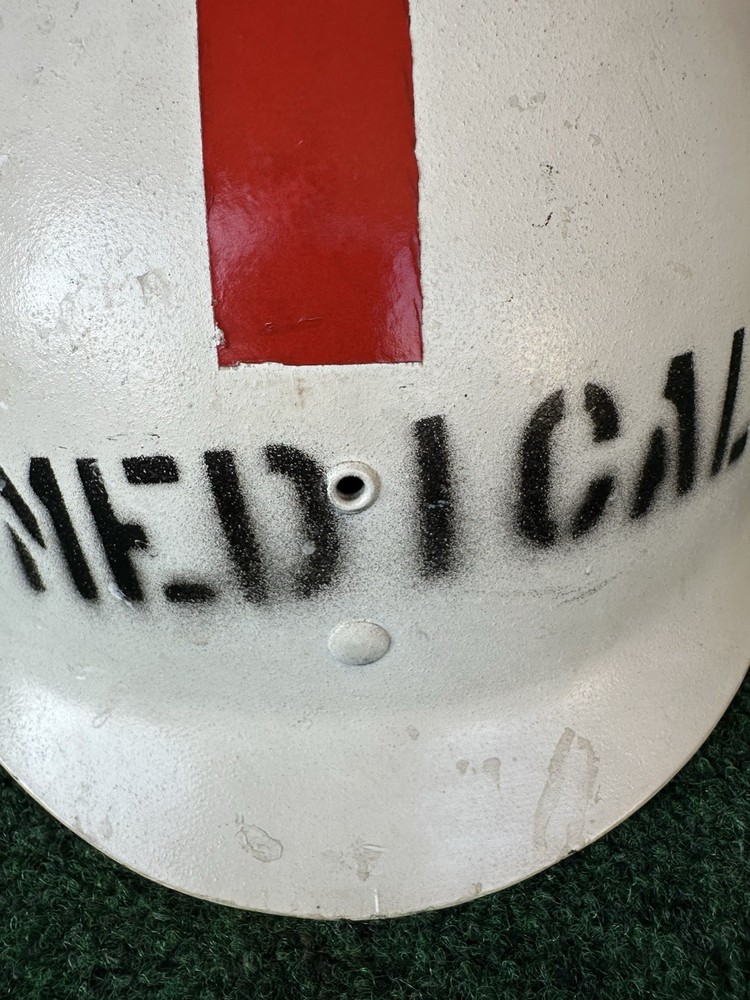WW2 M1 Helmet Liner Medical Post War Painted