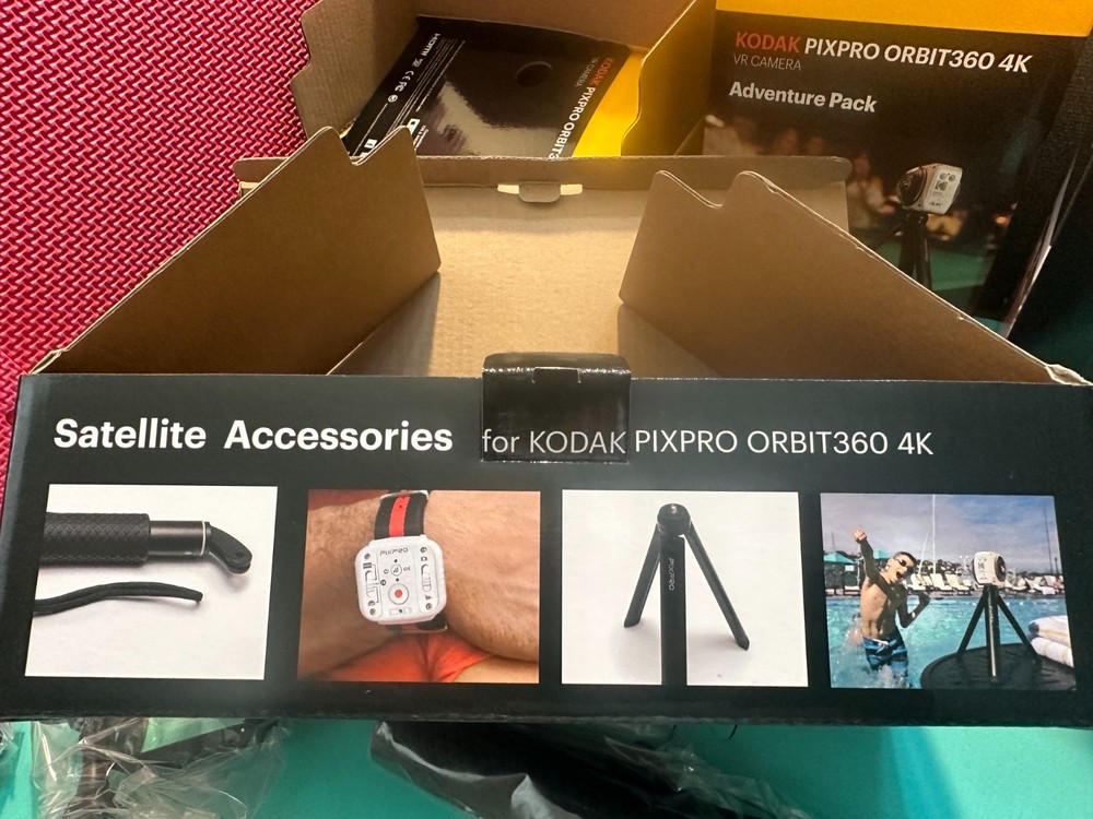 Kodak Pixpro Orbit360 4K VR Camera Satellite Pack Complete Open box - New!