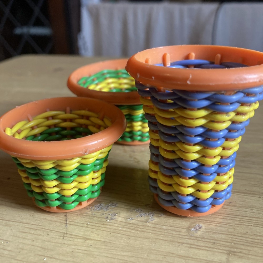Vintage toy baskets. Chad Valley. Crafts