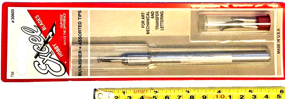 EXCEL Burnisher w/Aluminum Handle Tips HOBBY TOOL ACCESSORY EXCEL 30605